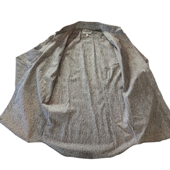 Express Men's White Long Sleeve M Button Up/Down Medium Slim Fit Great Condition - Picture 6 of 8